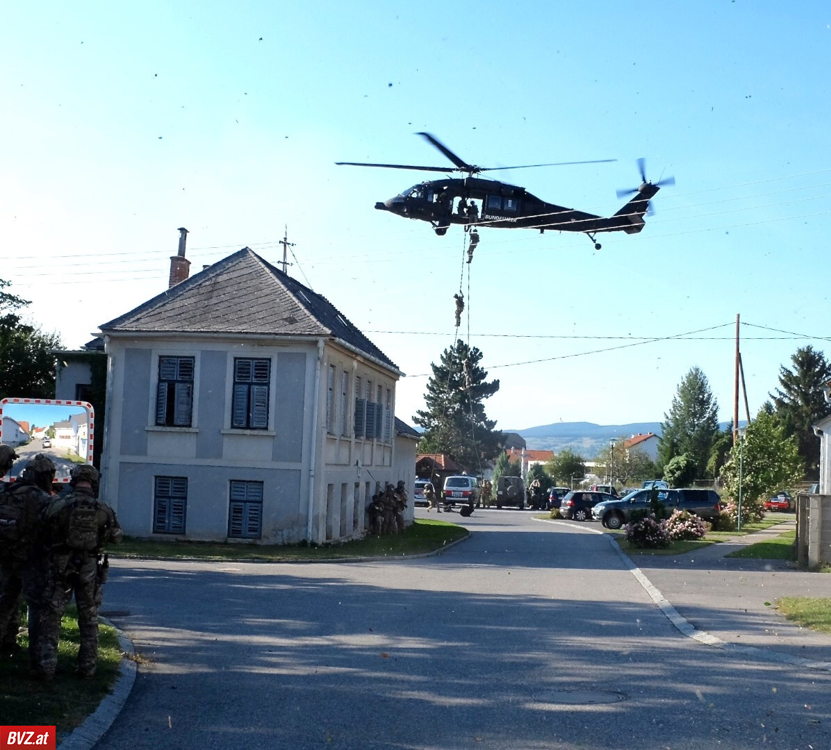 Schadendorf 2017. GROM ćwiczył odbicie zakładników z Jagdkommando, Amerykanami i Niemcami w austriackiej wiosce