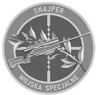 Odznaka absolwenta Kursu Snajperskiego Centrum Szkolenia Wojsk Specjalnych - Snajper Wojsk Specjalnych.