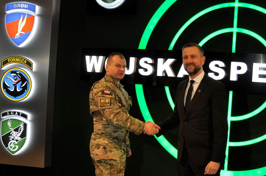 Minister Obrony Narodowej W. Kosiniak-Kamysz i Dowódca WS generał Strzelecki