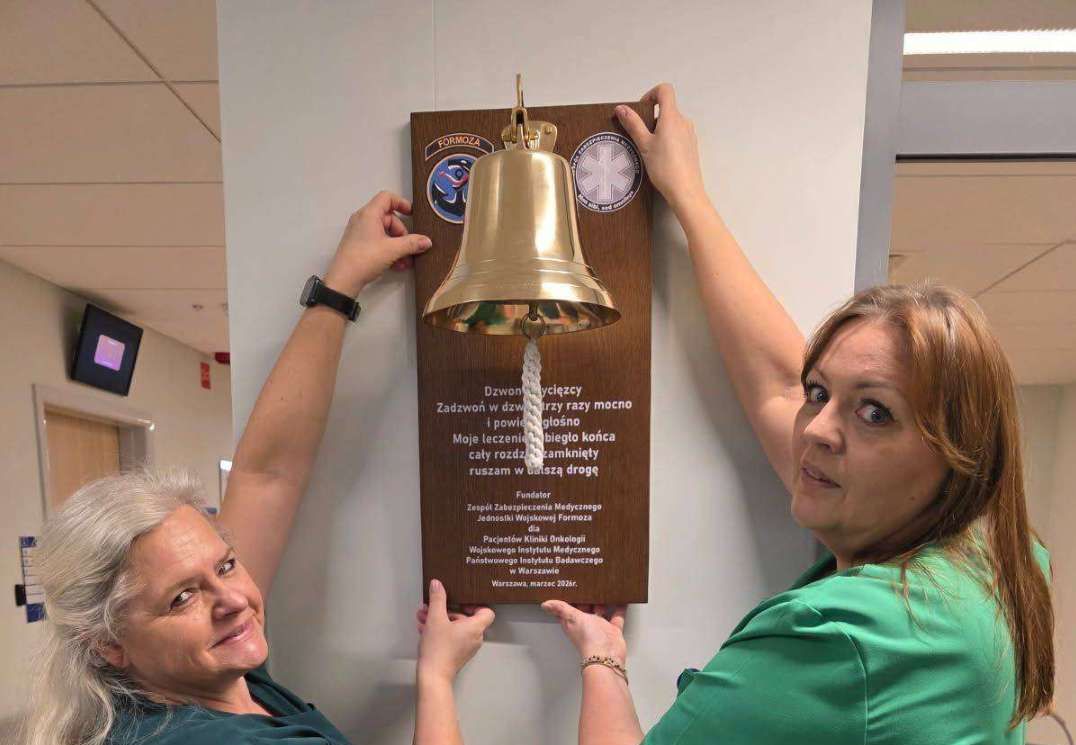 Dzwon Zwycięzcy w Klinice Onkologii Wojskowego Instytutu Medycznego – Państwowego Instytutu Badawczego w Warszawie